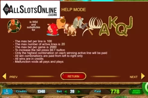 Info. Prehistoric Story from Belatra Games