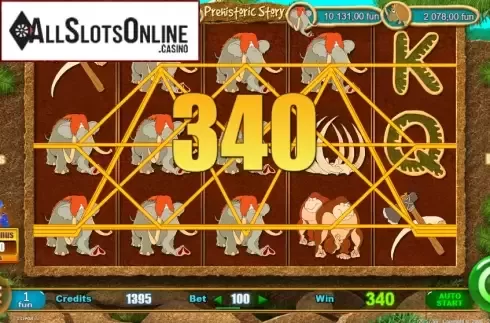Win Screen. Prehistoric Story from Belatra Games