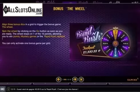 Features. Rapid Rush from GAMING1