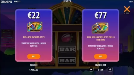 Reno 7s slot screenshot 5