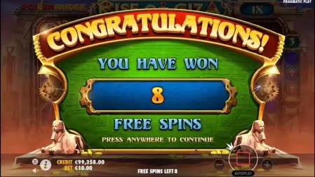Rise of Giza PowerNudge slot screenshot 4