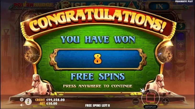 Rise of Giza PowerNudge slot screenshot 4