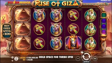 Rise of Giza PowerNudge slot screenshot 1