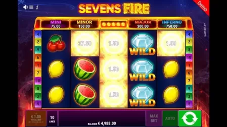 Sevens Fire slot screenshot 2