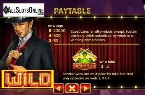 Paytable 1. Shanghai 008 from Spadegaming