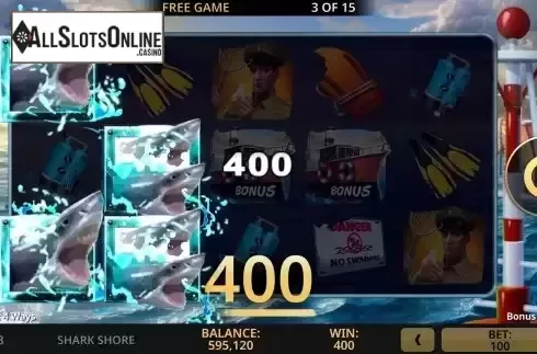 Free Spins Gameplay Screen