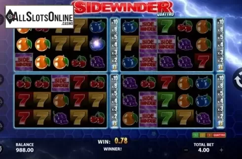 Quattro Mode 2. Sidewinder (StakeLogic) from StakeLogic