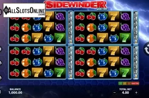 Quattro Mode 1. Sidewinder (StakeLogic) from StakeLogic