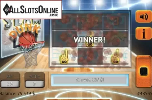 Win Screen. Slam Dunk from Vermantia