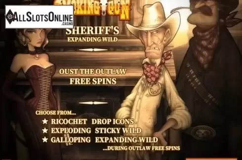 Start Screen. Smoking Gun from Rival Gaming