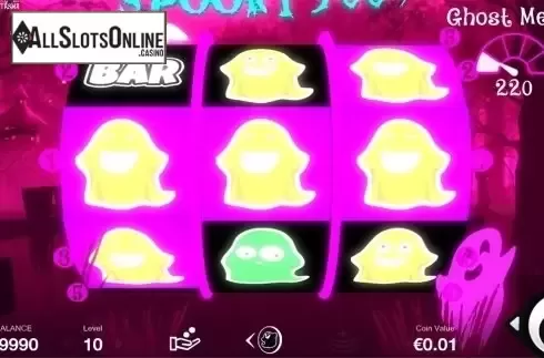 Ghost Meter feature screen. Spooky 5000 from Fantasma Games