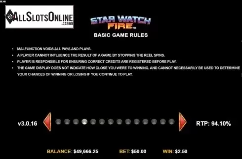 Features 4. Star Watch Fire from Konami