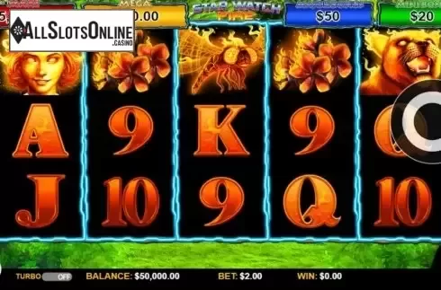 Reel Screen. Star Watch Fire from Konami