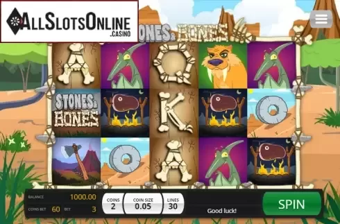 Game Workflow screen. Stones and Bones from Saucify