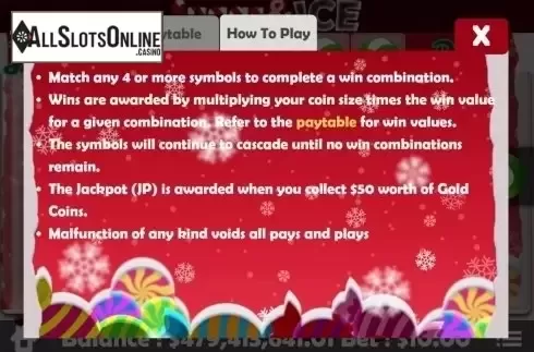 Game Rules. Sugar and Ice Christmas from Mobilots