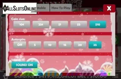 Coin Size. Sugar and Ice Christmas from Mobilots