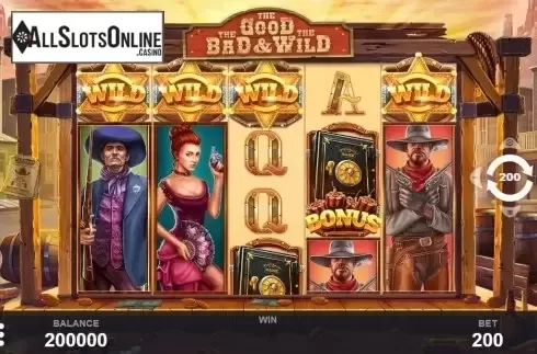 Reel Screen. The Good The Bad And The Wild from Pariplay