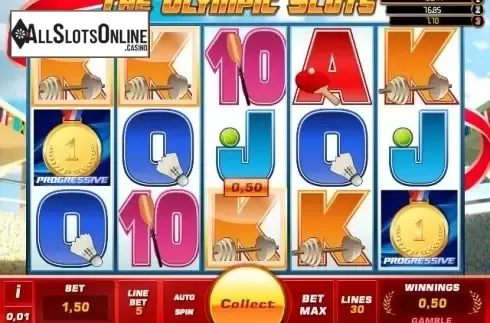 Screen 2. The Olympic Slots from iSoftBet