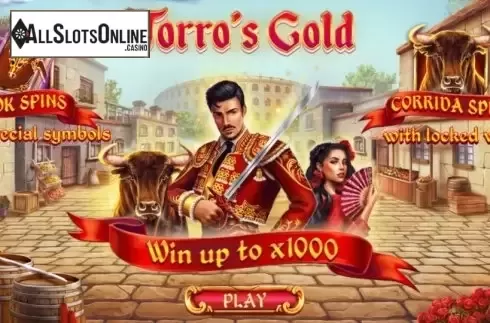 Start Screen. Torro's Gold from Pariplay