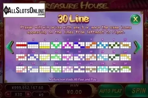 Lines. Treasure House from CQ9Gaming