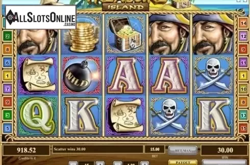 Scatter screen. Treasure Island (Tom Horn Gaming) from Tom Horn Gaming