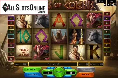 Reel Screen. Trials of Colchis from Platin Gaming