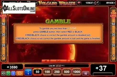 Win Screen 2. Volcano Wealth from EGT