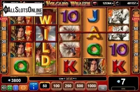 Win Screen 1. Volcano Wealth from EGT