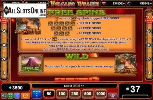 Features 1. Volcano Wealth from EGT