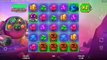 Warp Wreckers Power Glyph slot screenshot 2