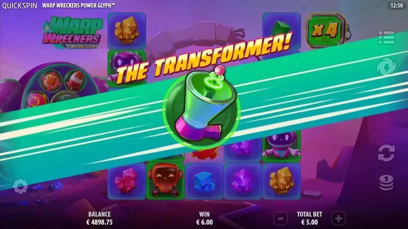 Warp Wreckers Power Glyph slot screenshot 5