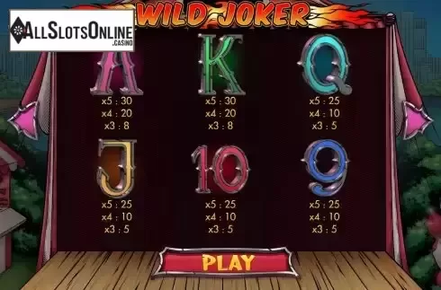Paytable screen 2
