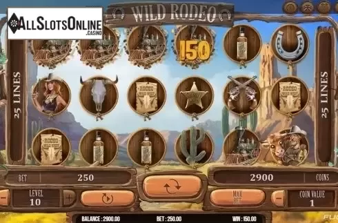 Win Screen. Wild Rodeo (Fugaso) from Fugaso