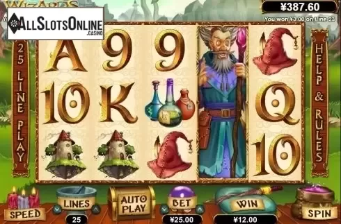 Win Screen. Wild Wizards (RTG) from RTG