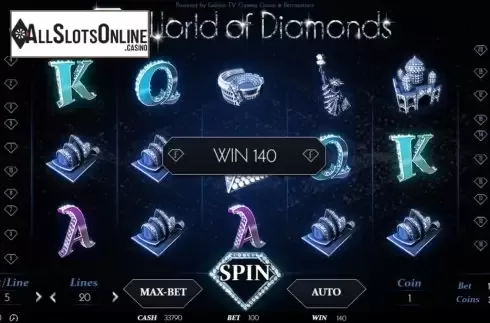 Win Screen 4. World of Diamonds from BetConstruct