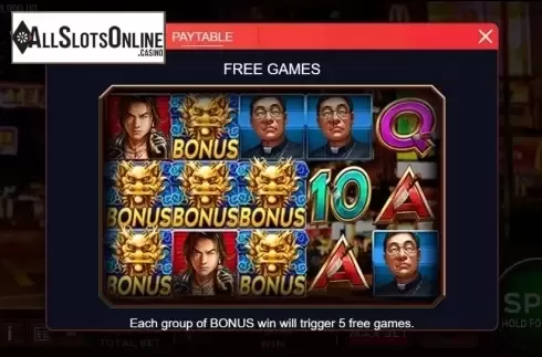 Paytable. YOUNG AND DANGEROUS from XIN Gaming