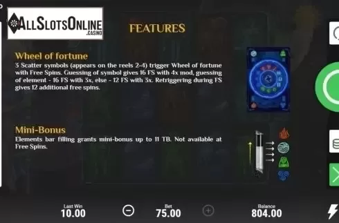 Features. Zodiac (Booongo) from Booongo