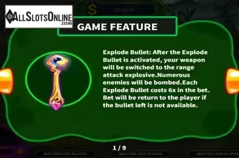 Game Features screen