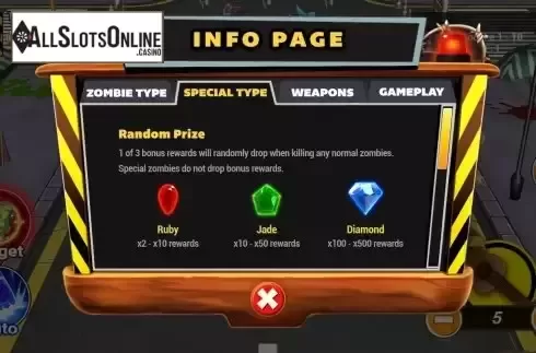Special symbols screen