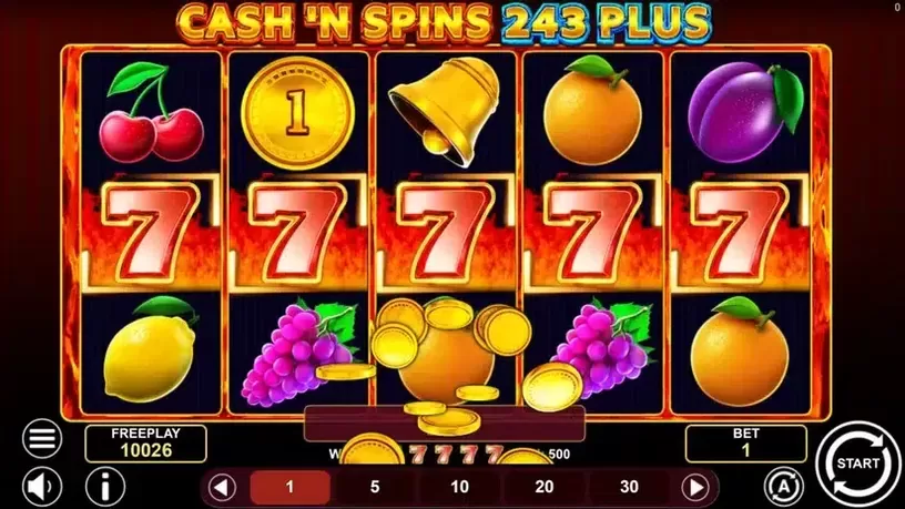 Cash'n Spins 243 Plus slot screenshot 2