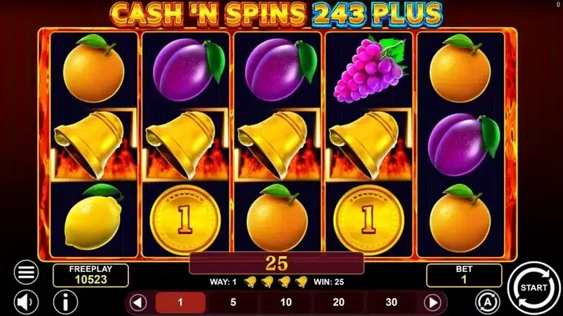 Cash'n Spins 243 Plus slot screenshot 3