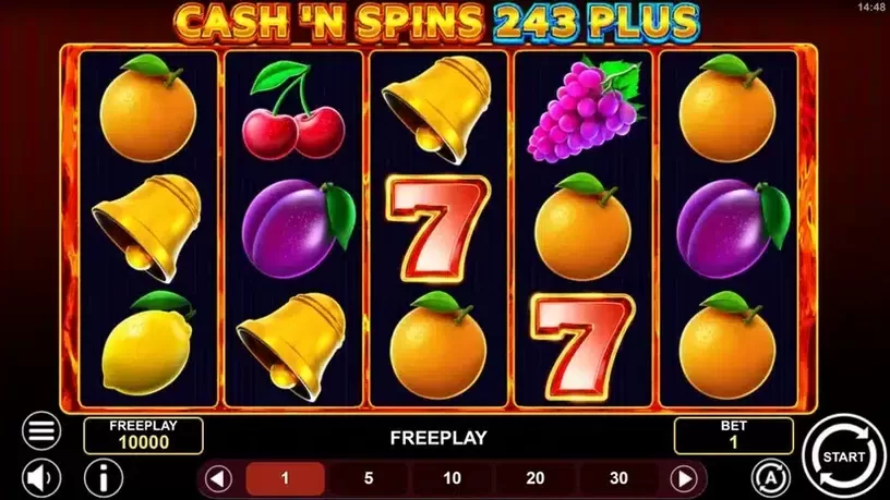 Cash'n Spins 243 Plus slot screenshot 1