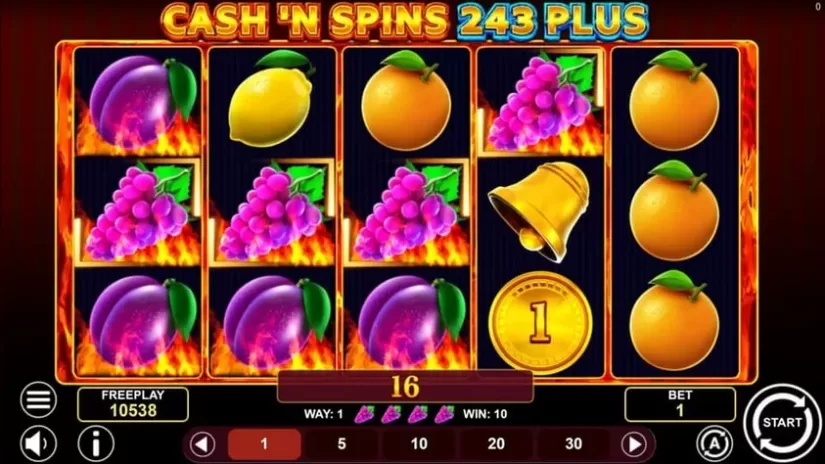Cash'n Spins 243 Plus slot screenshot 4
