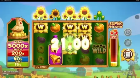 Fattoria D'Oro slot screenshot 3