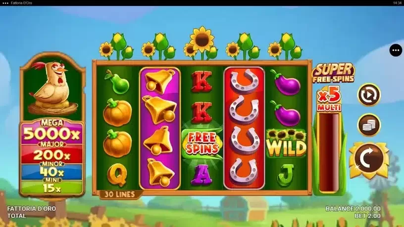 Fattoria D'Oro slot screenshot 1