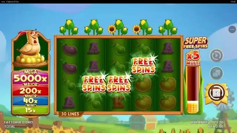 Fattoria D'Oro slot screenshot 5