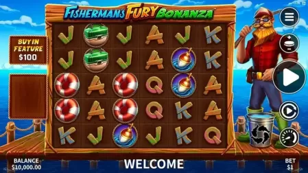 Fisherman's Fury Bonanza slot screenshot 1