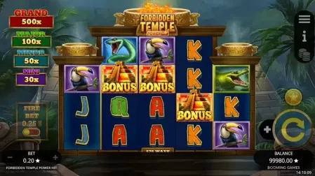 Forbidden Temple Power Hit slot screenshot 2