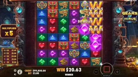 Gears of Horus slot screenshot 5