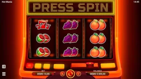 Hot Mania slot screenshot 1